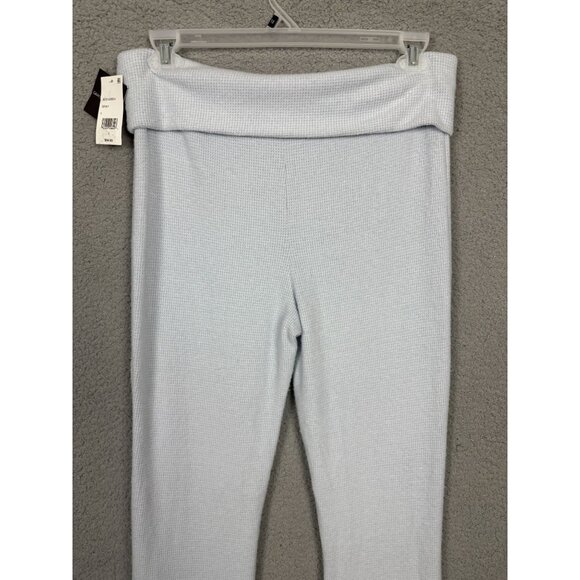 Grayson Threads Juniors' Gray Cozy Waffle Knit Fold Over Pants Large NWT's - Picture 4 of 7